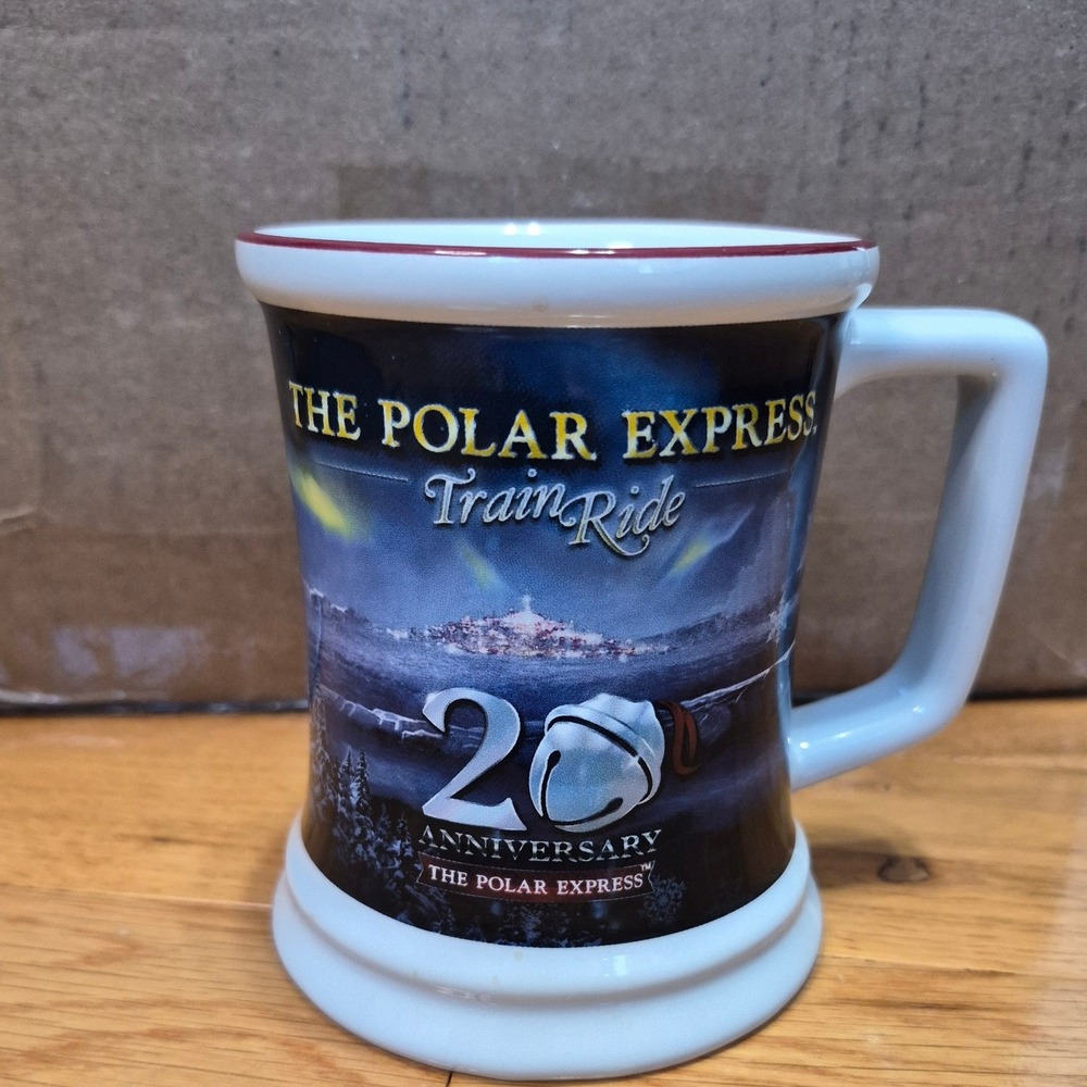 The Polar Express Train Ride 20th Anniversary Believe Coffee Mug Ceramic Cup